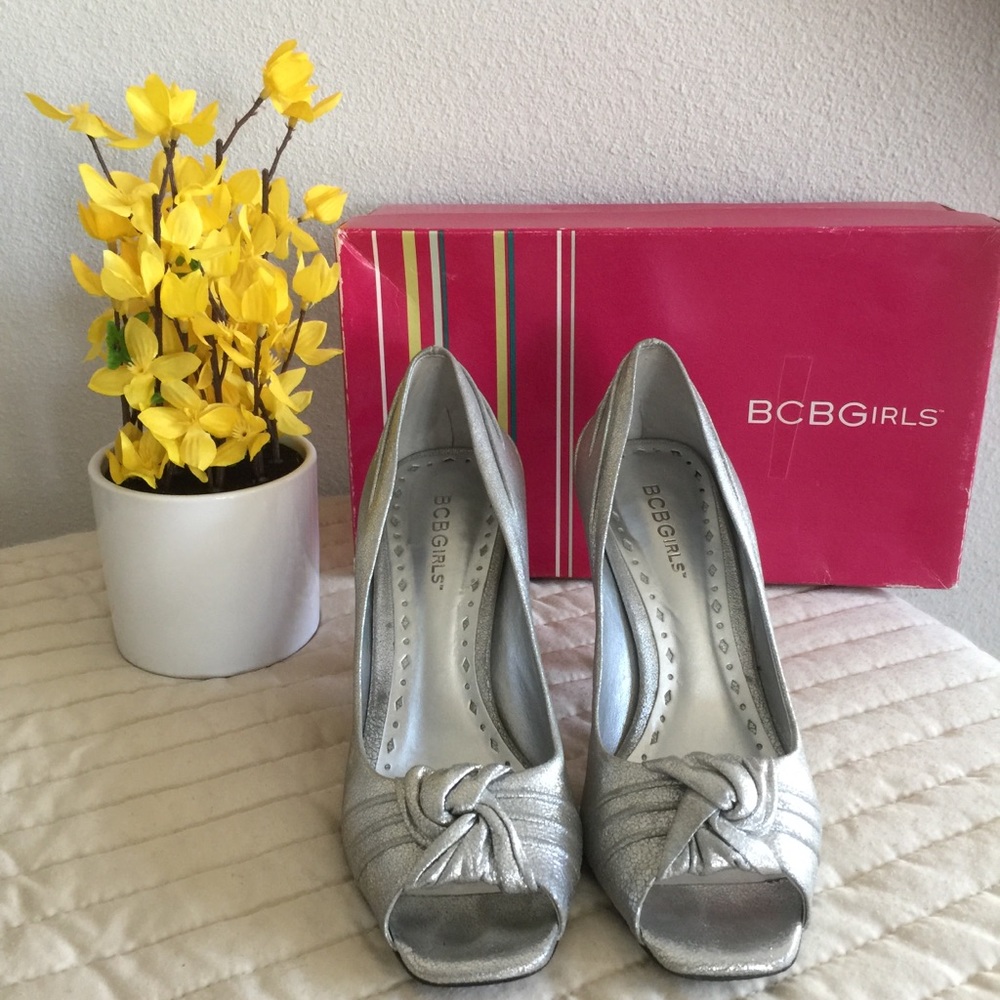 BCBGirls Shiny Metallic heel